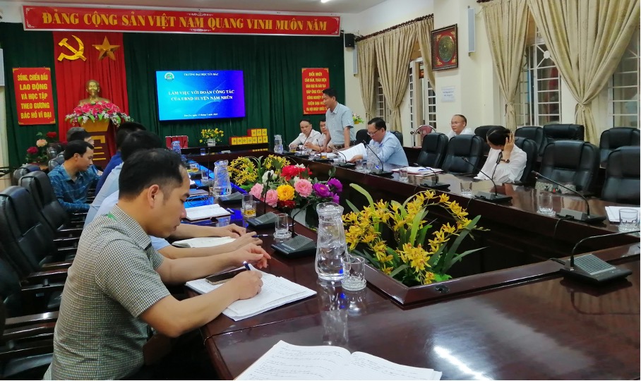 Trường Đại học Tây Bắc làm việc với Đoàn công tác của UBND huyện Nậm Nhùn, tỉnh Lai Châu
