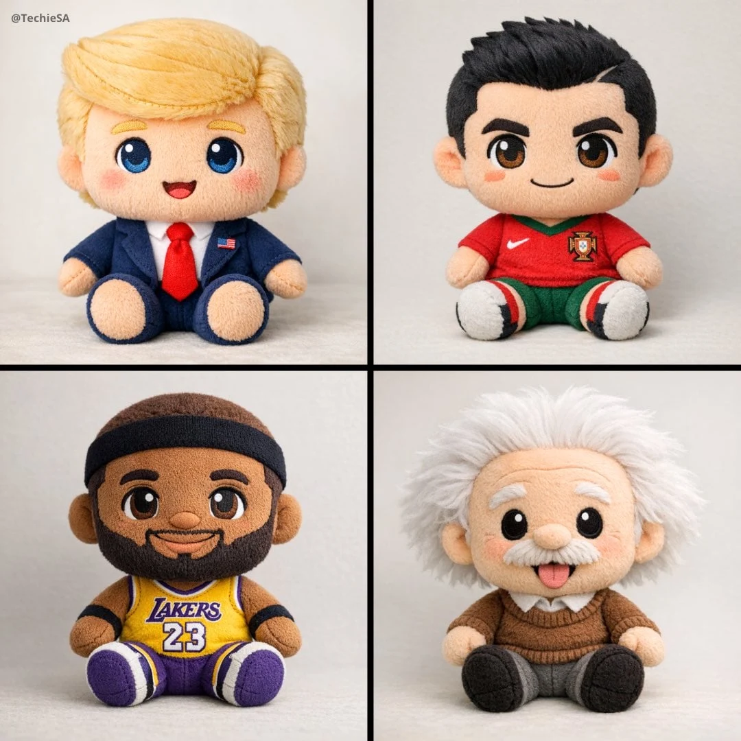 Un peluche suave y de alta calidad de [CHARACTER], con una cabeza desproporcionadamente grande, un cuerpo pequeño y extremidades rechonchas.