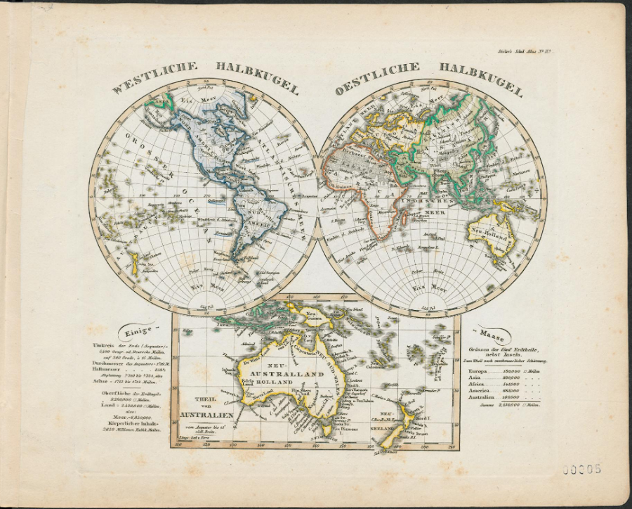 1836_Schul-Atlas Über Alle Theile Der Erde Nach Dem Neuesten Zustande, Und Über Das Weltgebäude