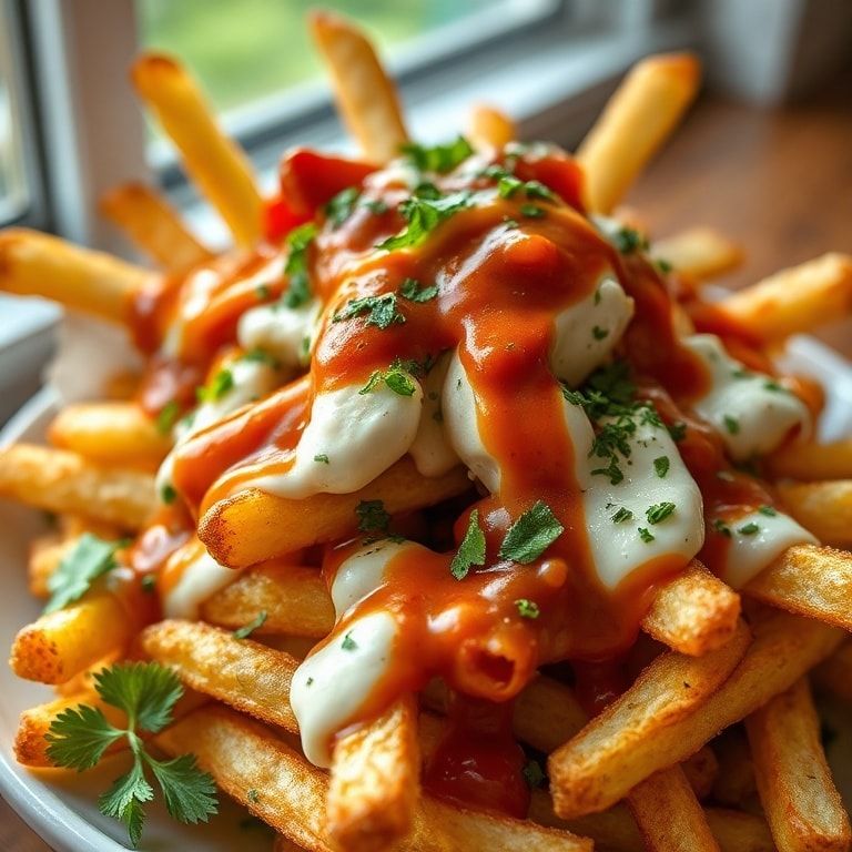 Loaded Greek Fries: Crispy, Creamy, and Totally Customizable – Quick Homemade Snack finished