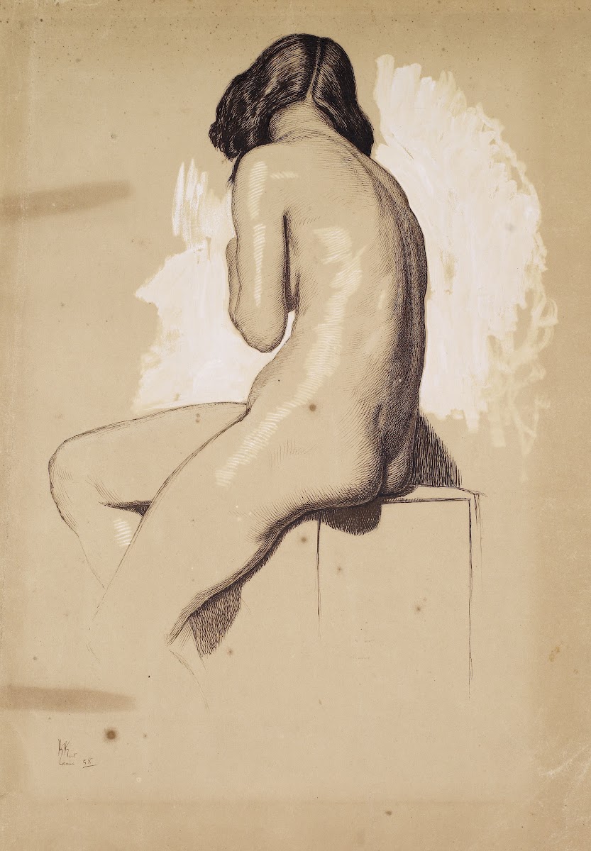 Female Nude  Study from behind