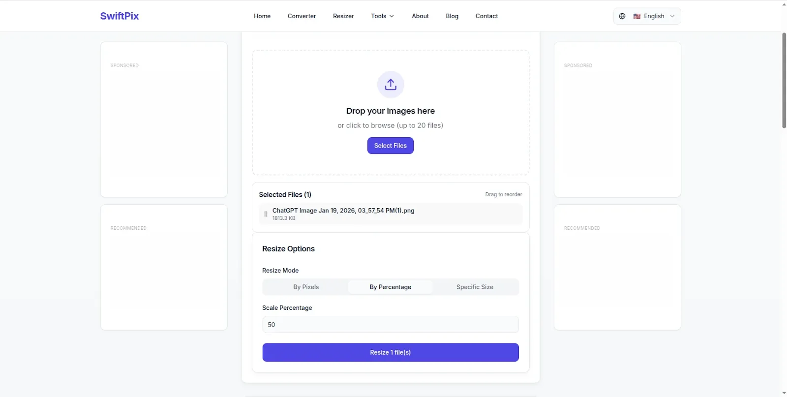 Image size reduced without losing quality using SwiftPix free browser tool 2026