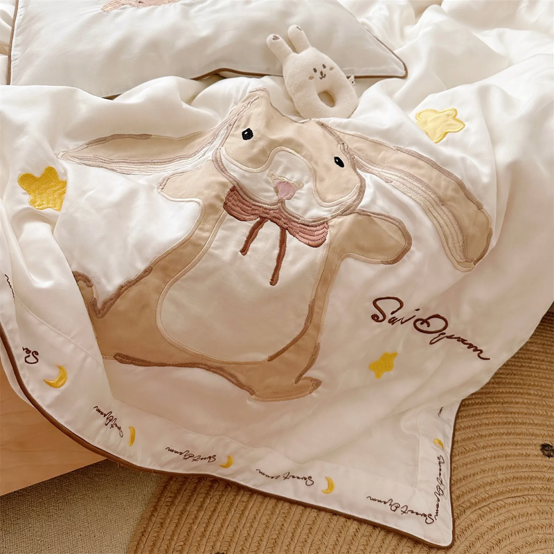 Summer blanket made of Lyocell with silk filling