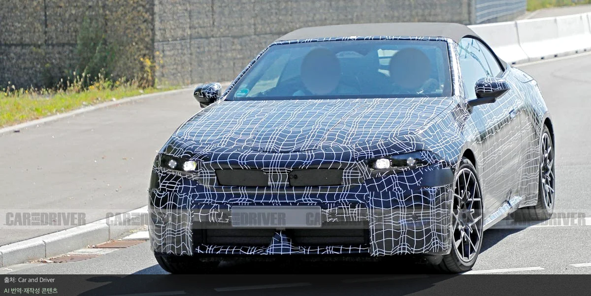 BMW i4 컨버터블 - BMW i4 컨버터블 스파이샷 공개, 혁신적 디자인의 시작