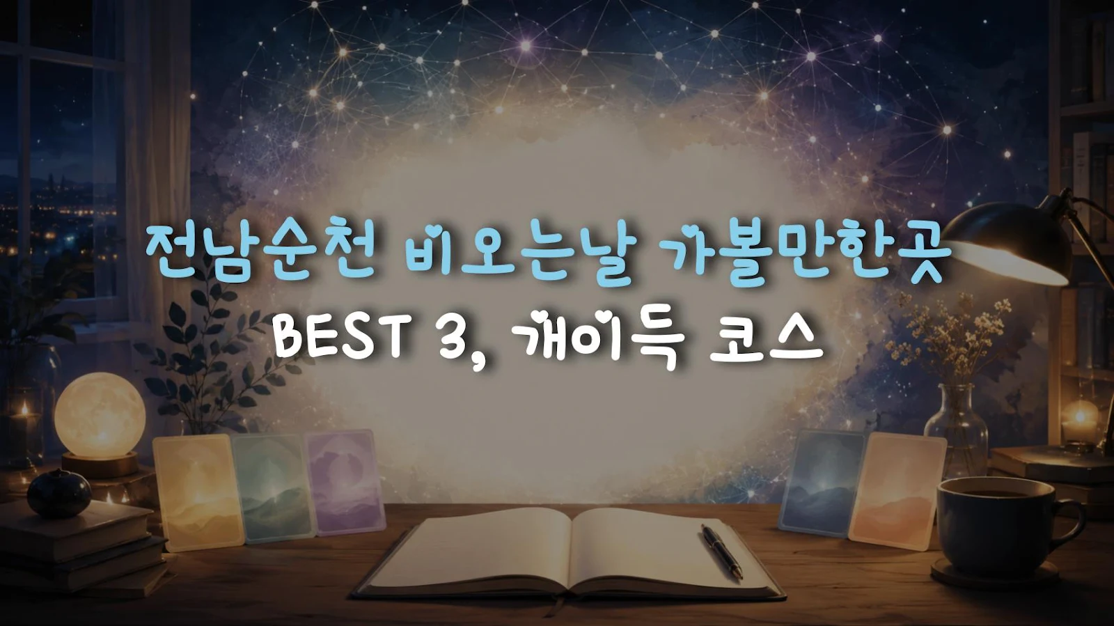 전남순천 비오는날 가볼만한곳 BEST 3, 개이득 코스