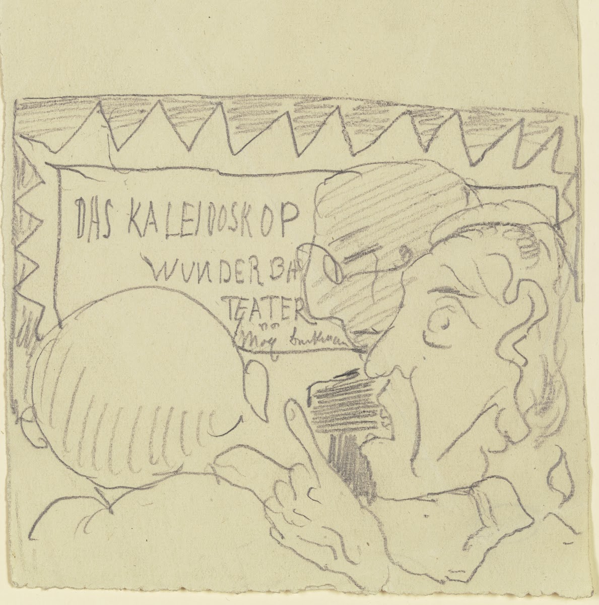 THE KALEIDOSKOP WUNDERBAR TEATER by Max Beckmann ca 1920