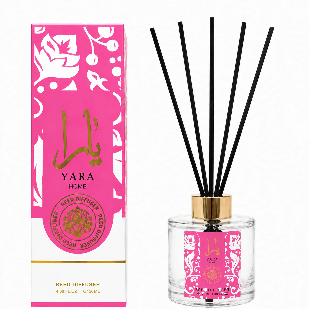 Raumduft mit Rattan-Stäbchen, 120 ml