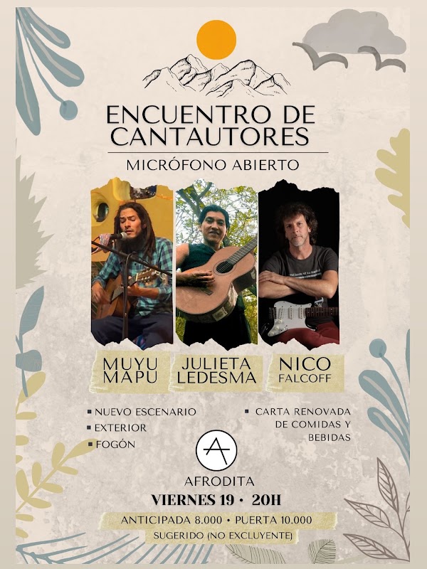 🌿 ÚLTIMO ENCUENTRO DE CANTAUTORXS Y MICRÓFONO ABIERTO DEL AÑO 🌿