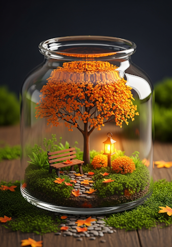Autumn Terrarium Miniature