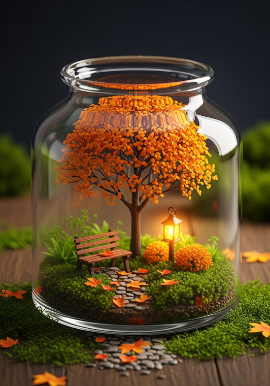 Autumn Terrarium Miniature