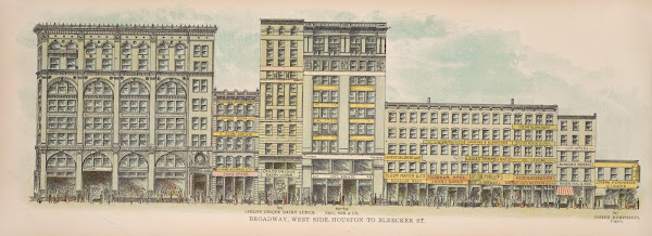 Broadway West Side Houston to Bleecker St 1899