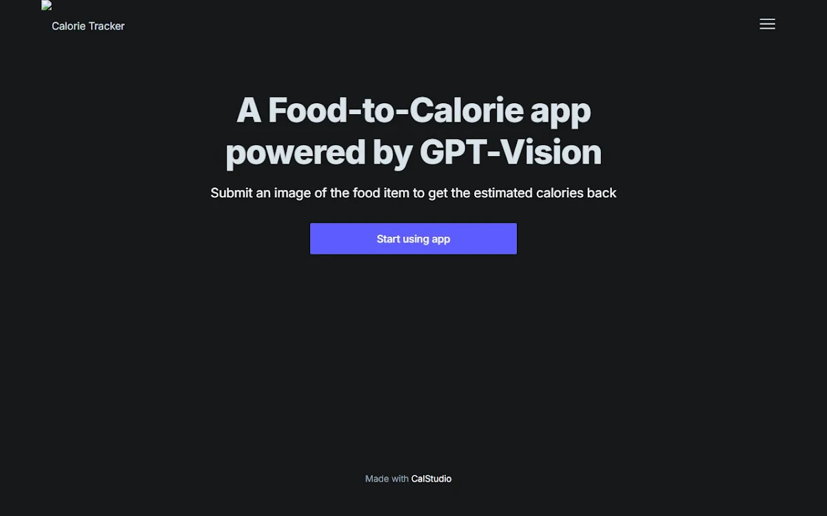 Captura de Calorie Tracker
