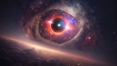 Cosmic Eye, Space, Universe, Stars, Bright 2K Wallpaper Background