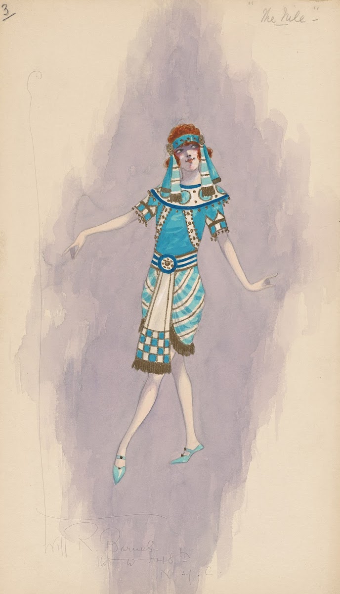 Womans costume Short blue dress 3 1919