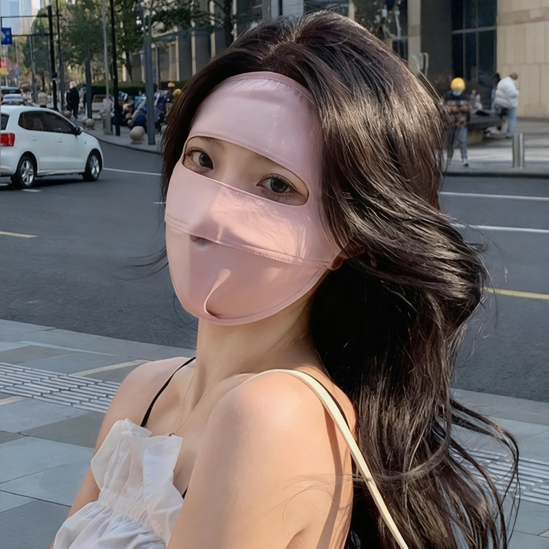 Gesichtsmaske mit UV-Schutz und Windschutz