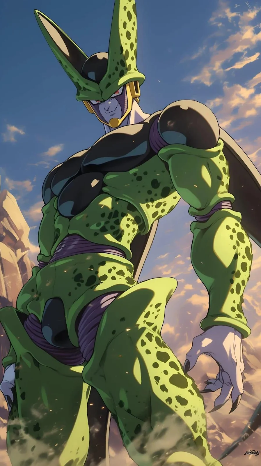 Dragon Ball Z, Cell, Anime, Villain Full HD iPhone Wallpaper Background (1080x1927)