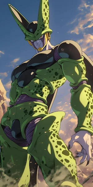 Dragon Ball Z, Cell, Anime, Villain Full HD iPhone Wallpaper Background