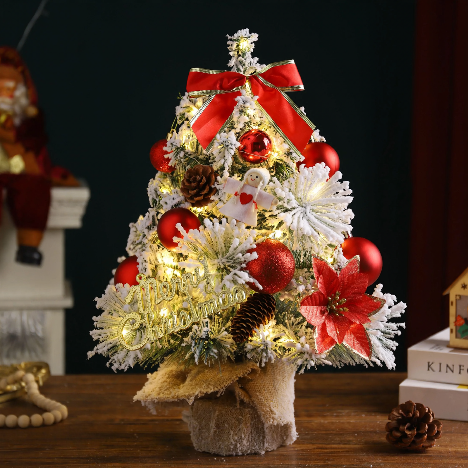 Künstlicher Tisch-Weihnachtsbaum mit Beleuchtung