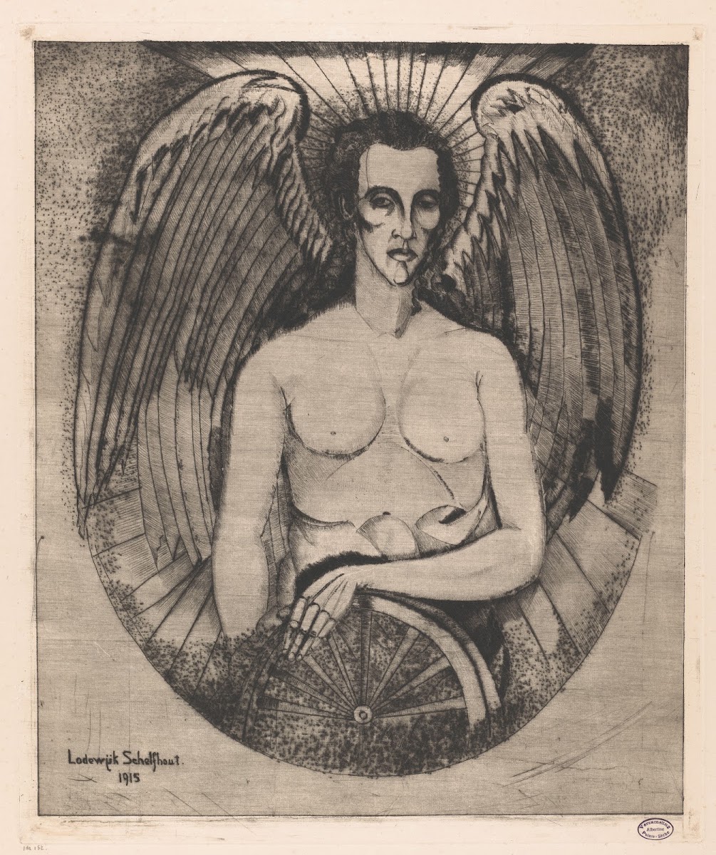 Engel met wiel 1915
