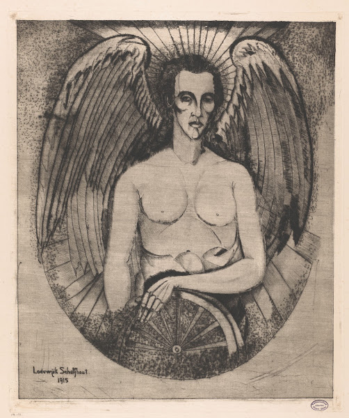 Engel met wiel 1915