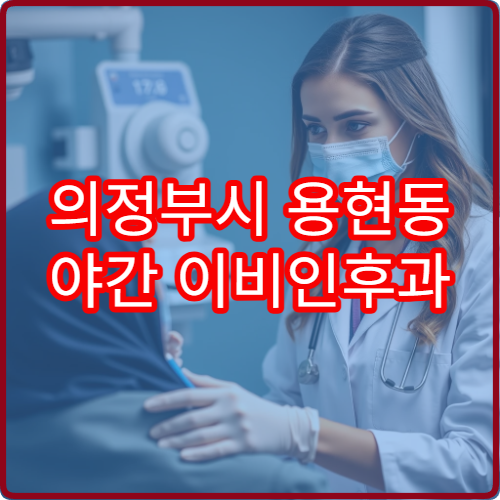의정부시 용현동 야간 이비인후과 인후염 목통증 진료 병원 안내
