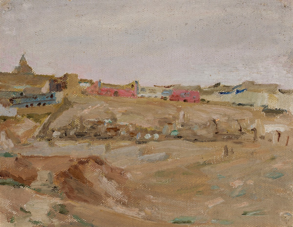 Baku  Muslim cemetery From the journey to Turkestan 1912