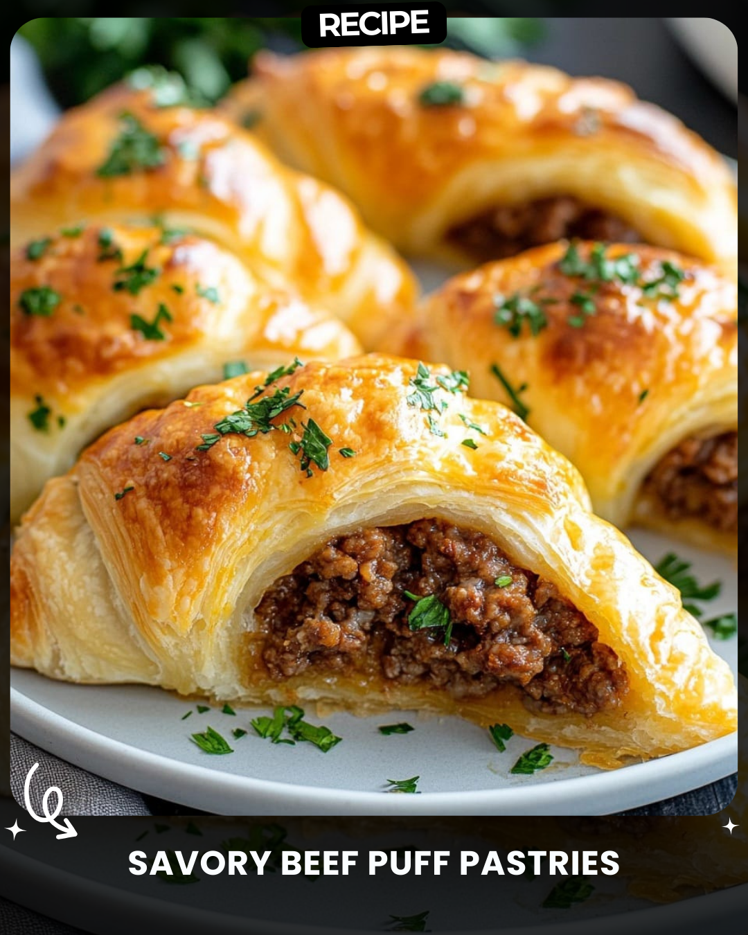 Savory Beef Puff Pastries