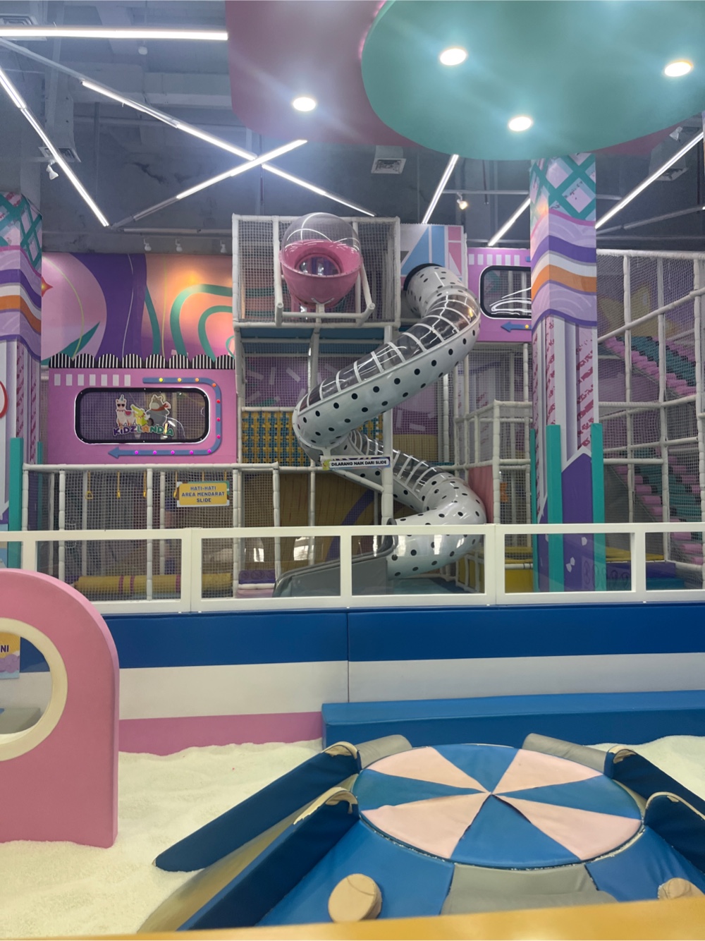 Indoor play area at the mall