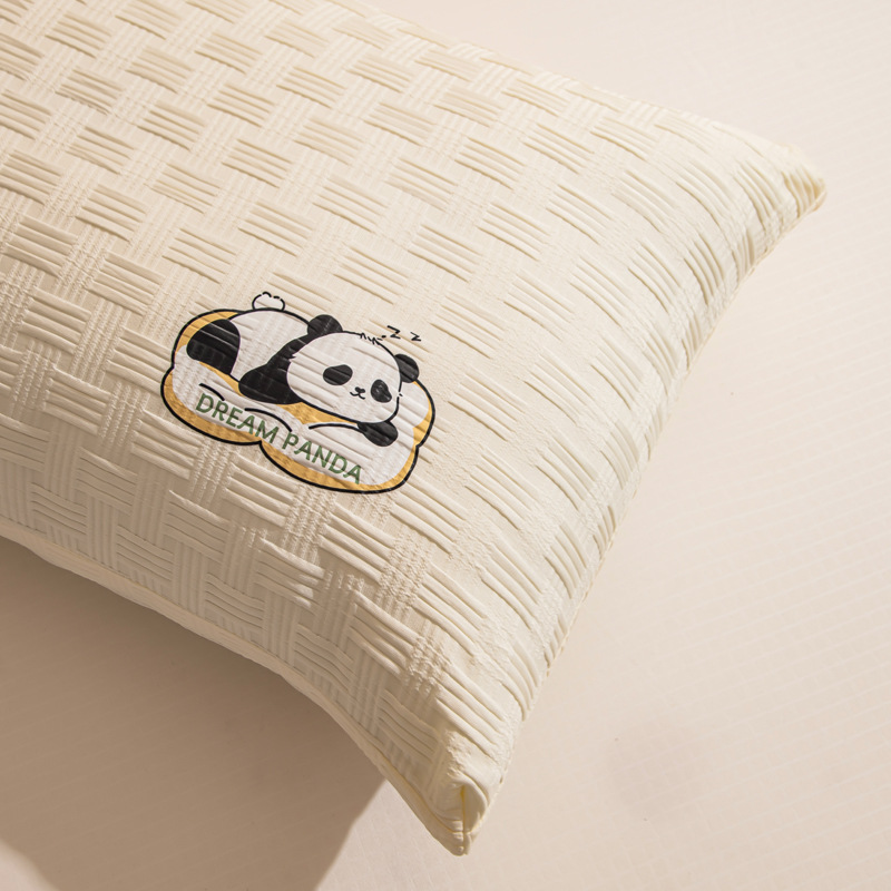 Pillow with soybean fiber, waffle pattern, 48×74 cm
