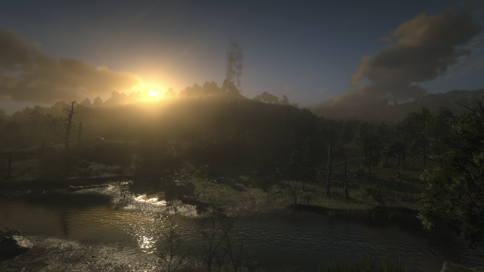 Red Dead Redemption 2 Sunset - Game Photography 4K Wallpaper (3840x2160)