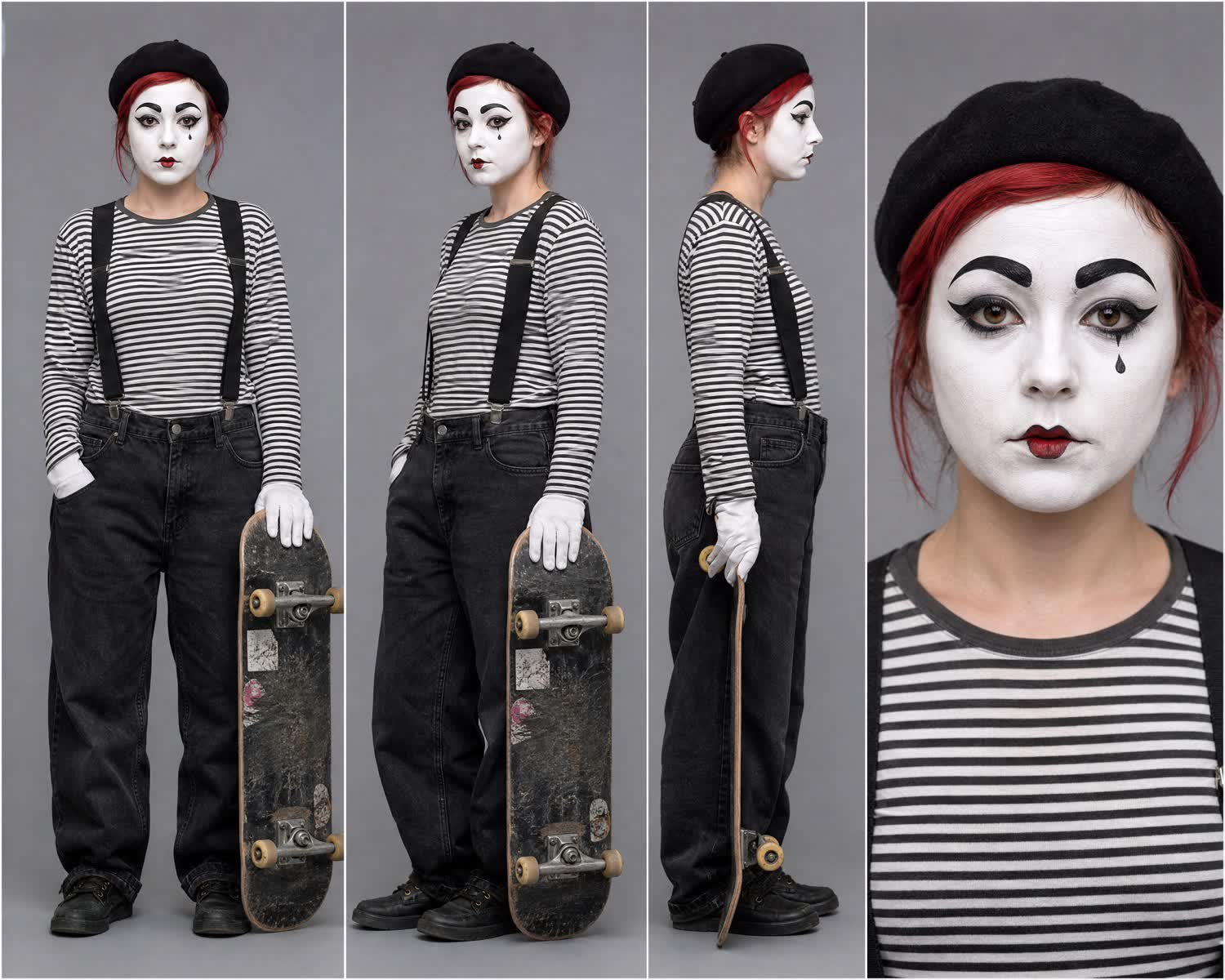 Second mime character reference sheet