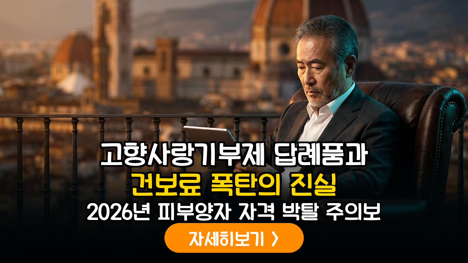 은퇴 후 고향사랑기부제 답례품의 소득 구분 및 2026년 건강보험료 피부양자 자격 영향 분석