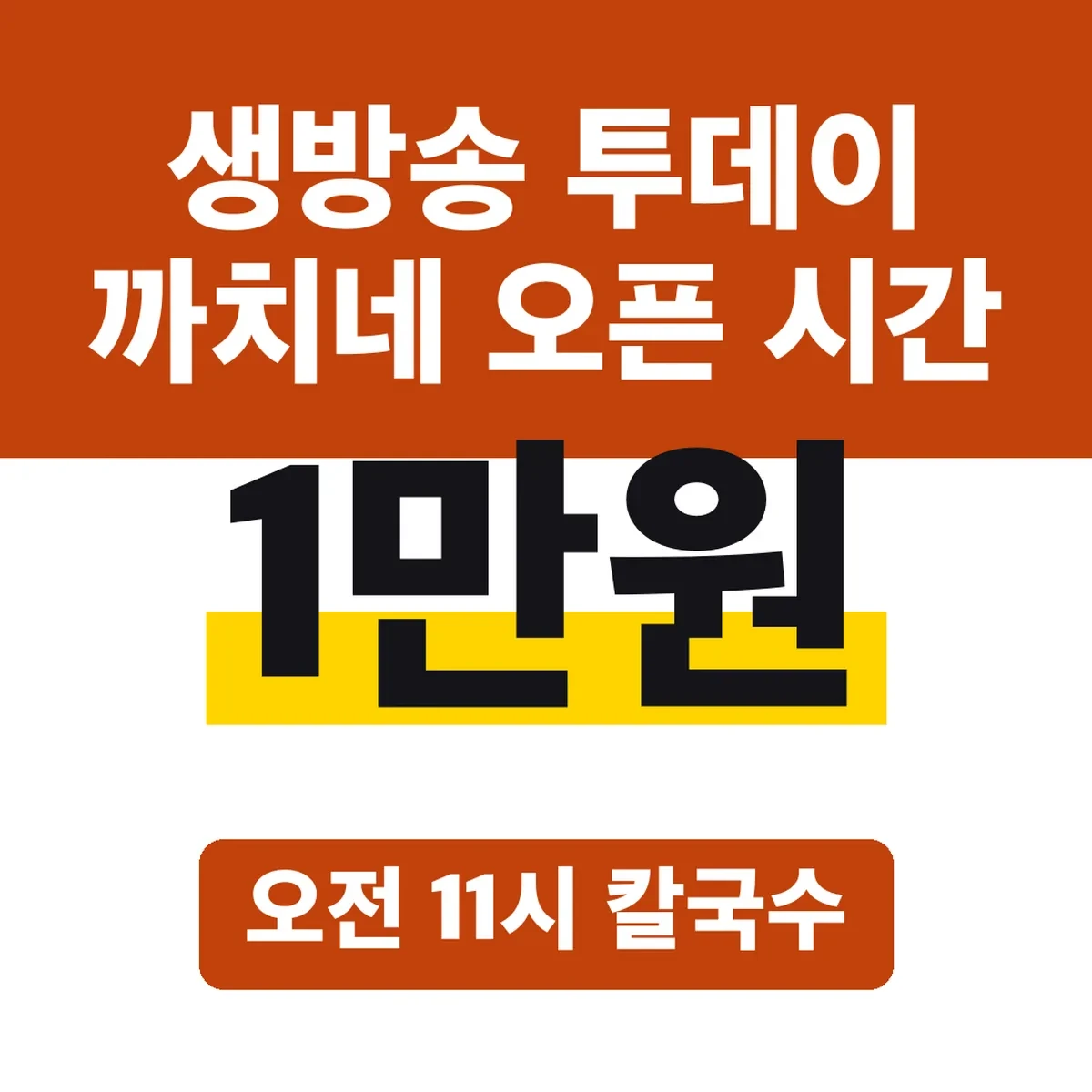생방송 투데이 까치네 오픈 시간, 오전 11시 칼국수 1만원