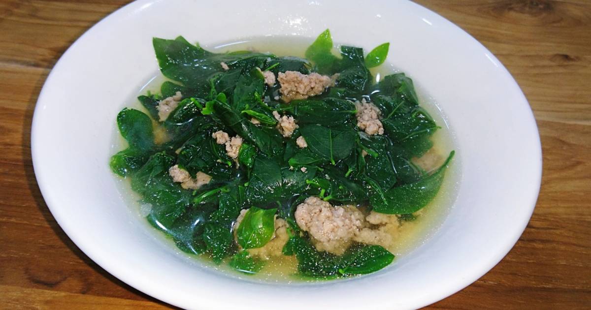 Canh rau ngót thịt bò bằm