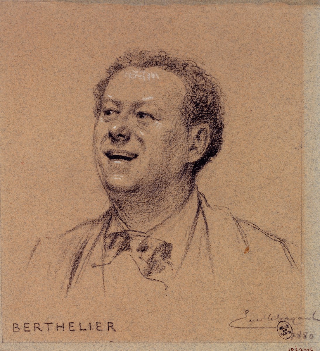 Portrait de Berthelier acteur du Palais Royal 1880