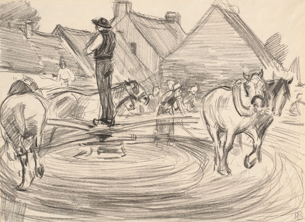Battage du blé 1893