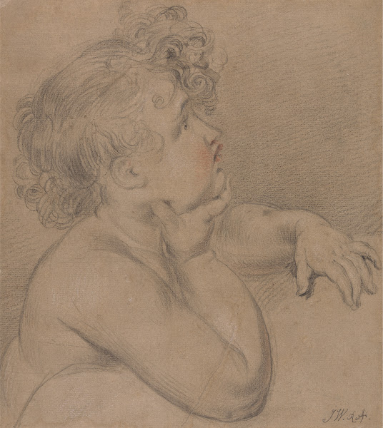 Study from Nature One of the Children of Charity for the Large Picture of the Wa