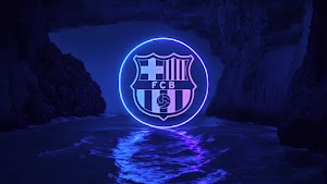 FC Barcelona Neon Logo Wallpaper