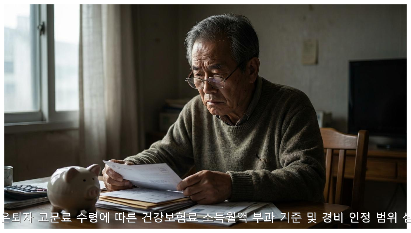 2026년 은퇴자 고문료 수령에 따른 건강보험료 소득월액 부과 기준 및 경비 인정 범위 심층 분석 핵심 안내 및 분석 인포그래픽 (7)