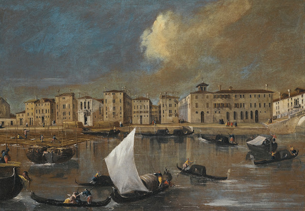 Venice A View Of The Fondamenta Nuove And The Ospedale Dei Mendicanti From The I