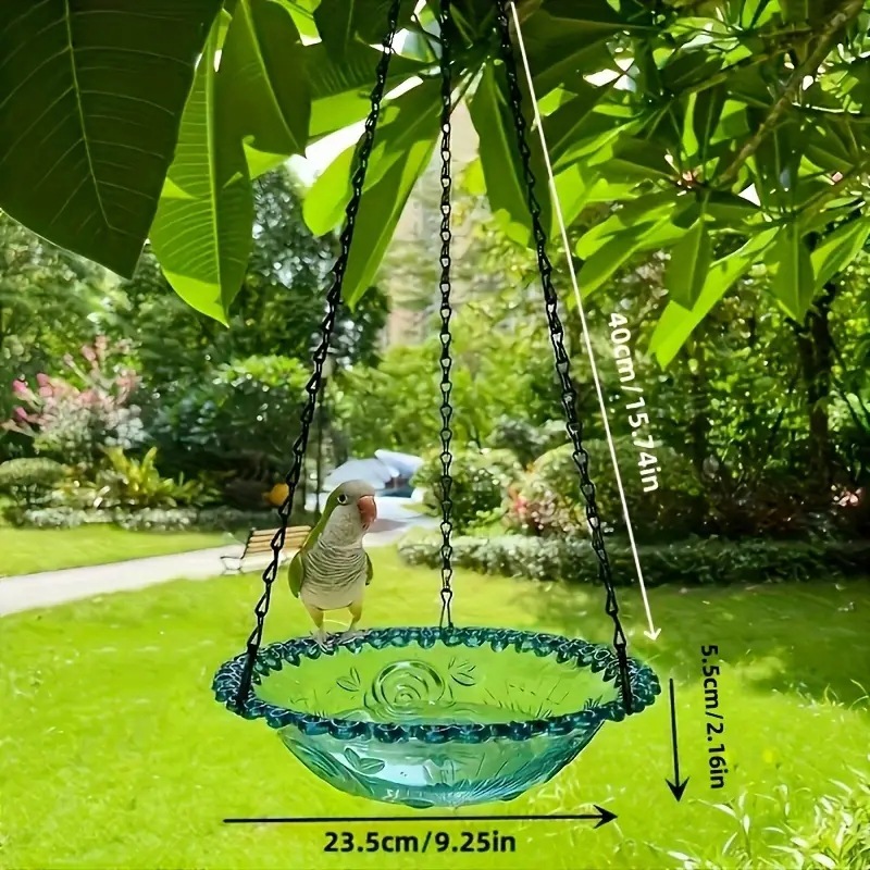 Hanging Bird Feeder and Bird Bath