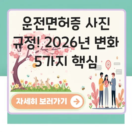 운전면허증 사진 옷 귀 눈썹 규정