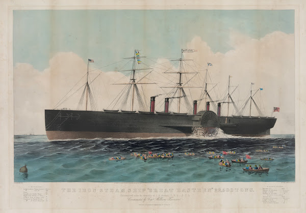 The iron steam ship Great Eastern 22500 tons constructed under the direction of