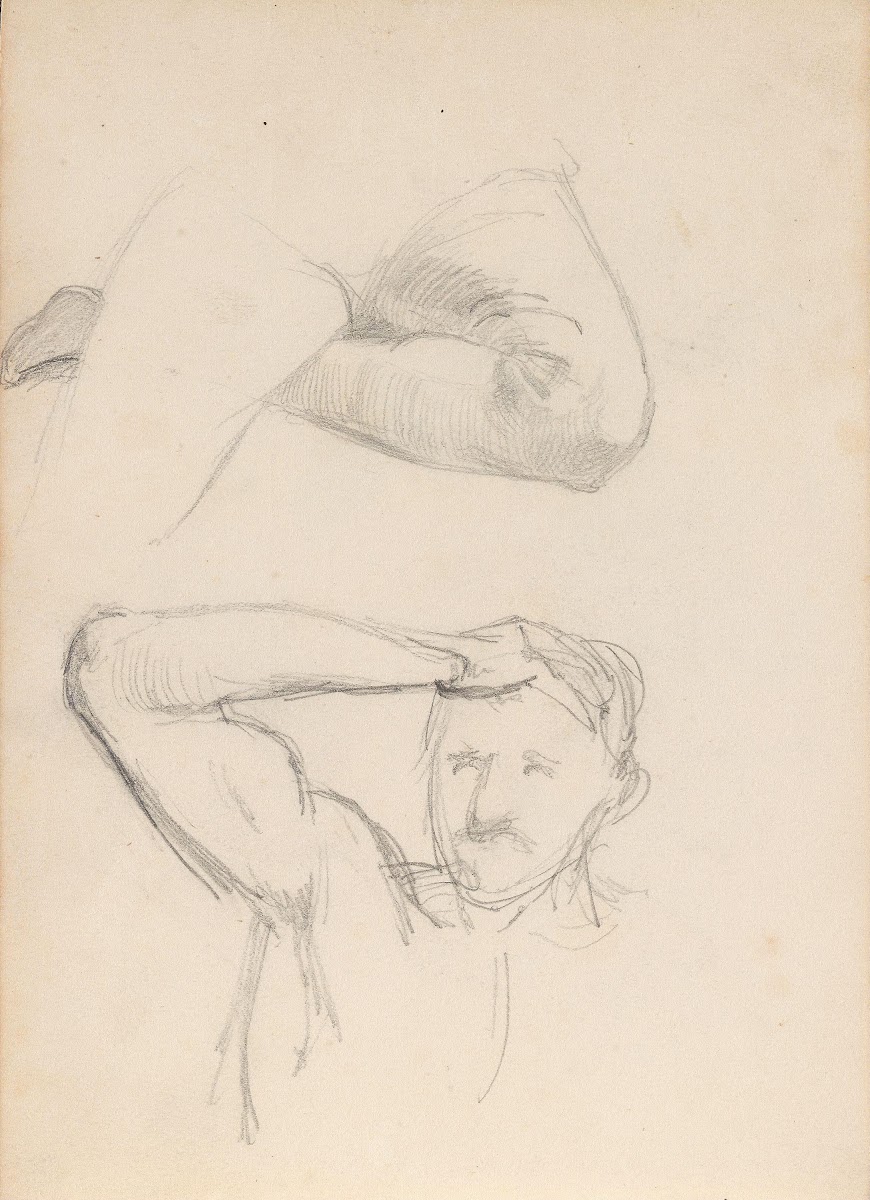 Studies of male figure Probably 1838