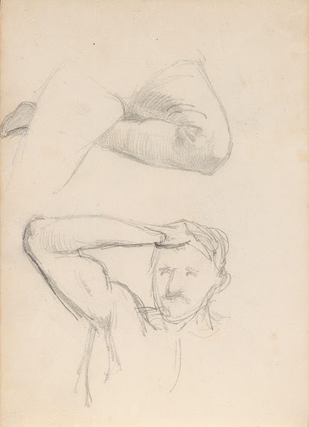 Studies of male figure Probably 1838