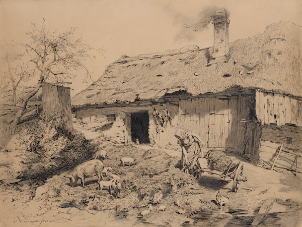 Arbeit am Bauernhof 1888