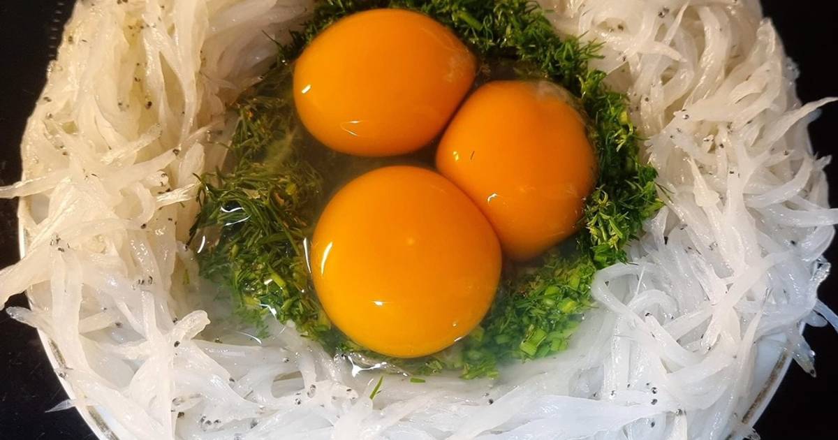 Cá Ngần chiên trứng
