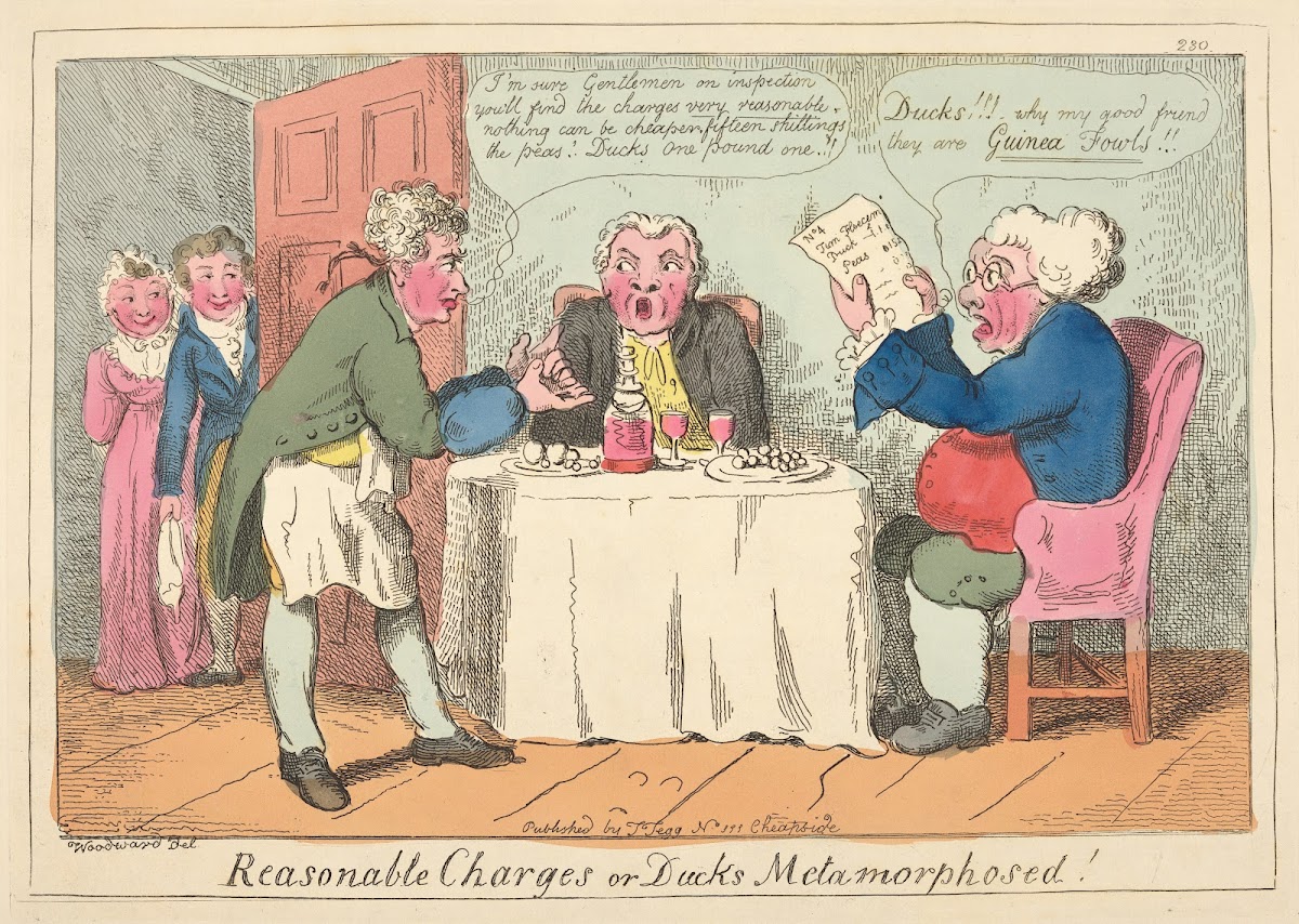 Reasonable charges or ducks metamorphosed 1801