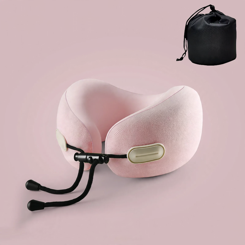 U-shaped neck pillow with memory foam