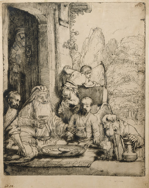 Abraham Entertaining the Angels 1656